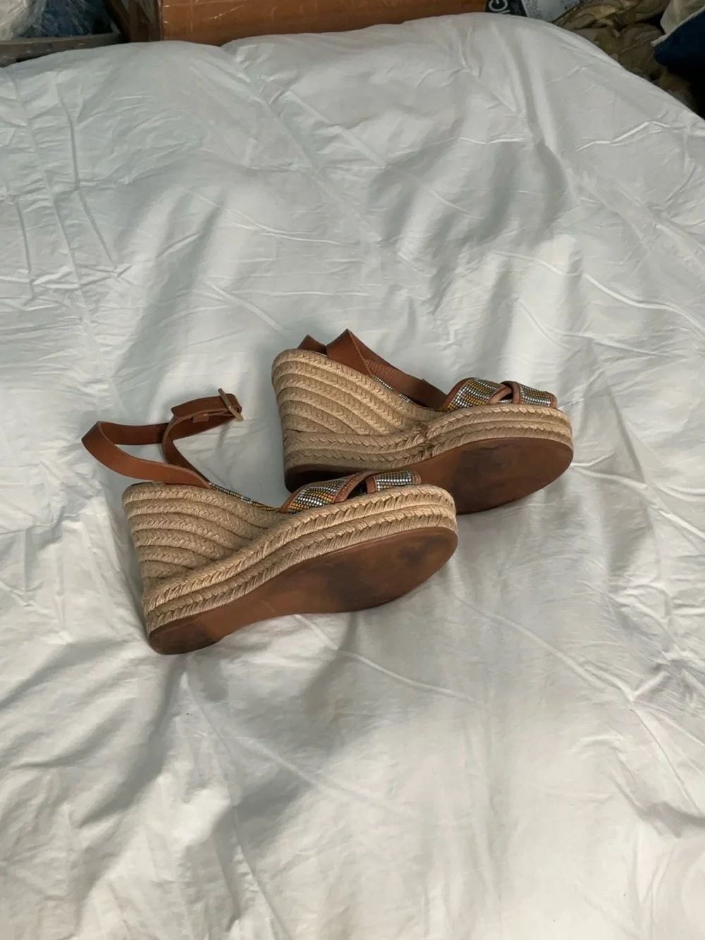 Tory Burch wedge platform heels